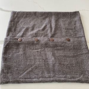 West Elm 20x20 in pillow case - dark gray